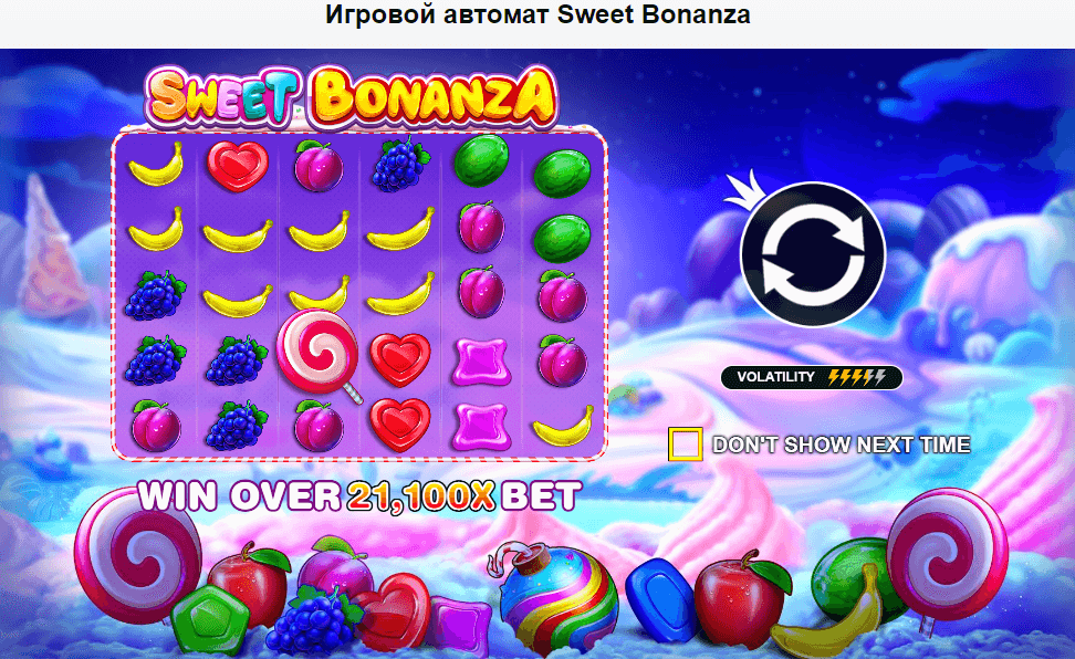 Игра Sweet Bonanza